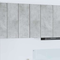 Viseći ormarić Riga, 2 kom, 30 x 31 x 80 cm, beton sivi i bijeli