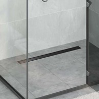 Tuš kanal 2-u-1 sa 360° sifonom 80 cm, crna