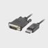 LANBERG Video adapter CA-DPDV-10CU-0010-BK, DisplayPort na DVI-D, crni, 1m
