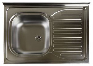 SINK SOLUTION Sudoper Clasic, 80x60 cm, 1x, lijevi, inox