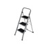 SONGMICS Ljestve preklopne, 3 stepenice, 46,5 x 74,5 x 105 cm, siva