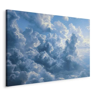 Slika Ocean u zraku, valoviti oblaci koji odražavaju jutarnje svjetlo, 120x80 cm