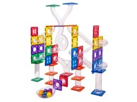 ELINELI Magnetski set za gradnju Eliflix i staza s kuglicama, 136 dijelova