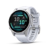 GARMIN Pametni sat Fenix 8, 43 mm, AMOLED, multisport, srebrni/bijeli remen