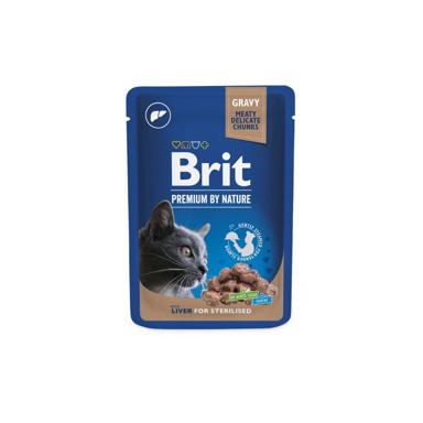 BRIT Premium Sterilised Cat jetra u umaku, vrećica 100 g