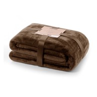 DECOKING Smeđa deka od mikrovlakana Mic, 70x150 cm