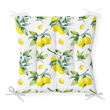  MINIMALIST CUSHION COVERS Jastuk za sjedenje s udjelom pamuka Lemons, 40x40 cm