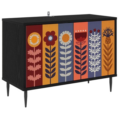 TV ormarić Essen 69 x 33 x 50,5 cm od konstruiranog drva, crni hrast