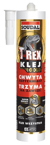 SOUDAL T-Rex hibridno montažno ljepilo 290 ml, zlatno