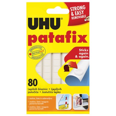 UHU Ljepilo-jastučići Patafix, 65 g, 80 kom., bijeli