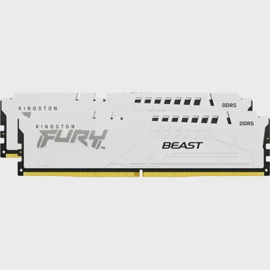 KINGSTON RAM memorija KF560C30BWEK2-32 FURY Beast, 32GB (2x16GB), DDR5 6000MHz, CL30, DIMM, bijela