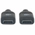 MANHATTAN Kabel 354899, USB SuperSpeed+, USB-C na USB-C, USB 3.2 Gen 2, 10 Gbps, 0.5 m, crni