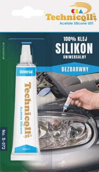 TQ Univerzalno silikonsko ljepilo S-072 20 ml, bezbojno
