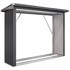 HOMESTAR Stalak za drva 213 x 66,5 x 150 cm, tamnosivi