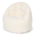 LITTLE DUTCH Dječja fotelja Soft White, pliš, bijela