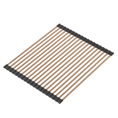 QUADRON Ocjedna mreža Rollmat Rolo Copper PVD/crna 43x32 cm