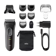 BRAUN Brijač Series 3 3000BT Shave&Style, sivi