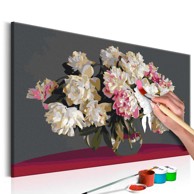 Slika za samostalno slikanje White Flowers In A Vase 60x40