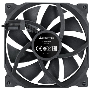 CHIEFTEC Ventilator za kućište ZF-1225PWM, 12 cm, crna, 1 kom