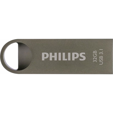 PHILIPS USB memorijski pogon FM32FD165B, 32 GB, USB Tip-A 3.2 Gen 1, sivi