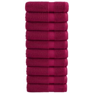 Ručnici za kupanje 10kom bordo 100 x 150 cm 600 gsm 100 % pamuk