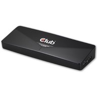 CLUB 3D Docking stanica 4K USB 3.0 na 3xUSB 3.0/HDMI/DisplayPort/DVI, crna