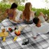 Piknik deka, 200 x 200 cm, 3 sloja, izolirana, vodootporna, s ručkom