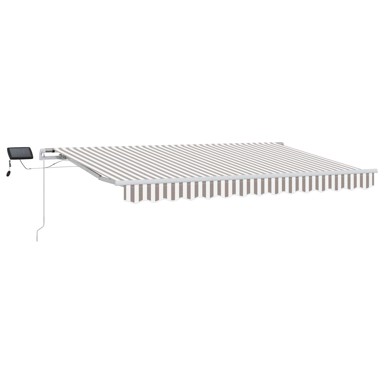 Skrovita tenda, 300 x 250 cm, svjetlosiva i bijela