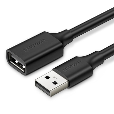 UGREEN USB kabel produžni, muški - USB ženski 2.0, 480 Mbps, 1,5 m, crni