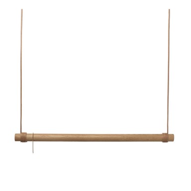 LIND DNA Zidni stalak za odjeću od punog hrasta u prirodnoj boji 110x200x4 cm, Swing L