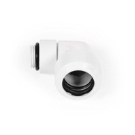 ALPHACOOL Priključak 90° G1/4 vanjski na 13 mm Eiszapfen, vanjski hardtube, rotirajući, bijela