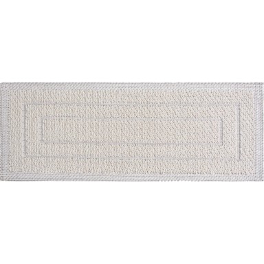 VITAUS Krem pamučni set tepiha za stepenice 16 kom, 25x65 cm, Tablo Krem