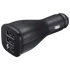 SAMSUNG Auto punjač EP-LN920CBEGWW, Fast Dual USB + USB-C kabel, crni