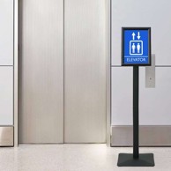 Postolje za poster, crno, a4