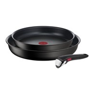 TEFAL Aluminijske tave u setu 2 kom s neprijanjajućom površinom/s uklonjivom ručkom ø 28 cm INGENIO Eco Resis L3979102
