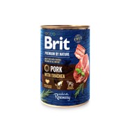BRIT Premium by Nature svinjetina s dušnikom, konzerva 400 g