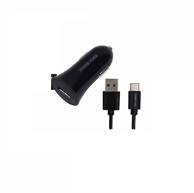 MAXMOBILE Auto adapter QUICK CHARGE USB SC-106 QC 3.0,18W 3A + TYPE C, crni