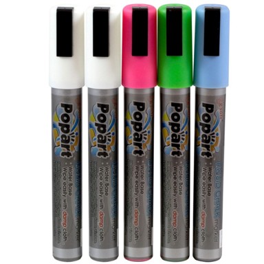 HENDI Set markera za bijelu ploču 5 komada vrhovi 2-6 mm uredski pribor