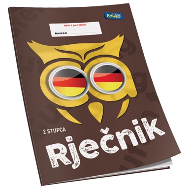 EDUCA Školski obrazac rječnik A6, 40 L, 2 kolone