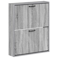 Zidni ormar za cipele Haarlem 71 x 17 x 86 cm, siva sonoma