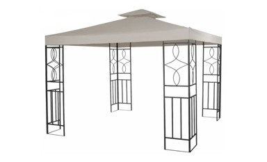 Metalni paviljon Neely 3x3 m Taupe