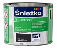 ŚNIEŻKA Supermal Emajl RAL 9005, crni, sjajni, 0,2 l