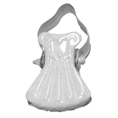 Karniša štipaljke metalne za kolutove, bijele