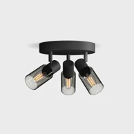 Stropni/zidni reflektor, Palms, 3x25W, crna