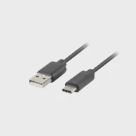 LANBERG Kabel USB CA-USBO-20CU-0010-BK, crni, 1m, USB 2.0, Type-C (M) na A (M)