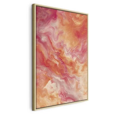 Slika Vatrene boje, 80x120 cm, u prirodnom drvenom okviru