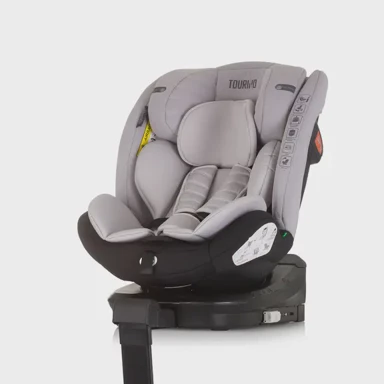 CHIPOLINO Autosjedalica I-Size 40–150 cm Isofix 360 Tourino siva