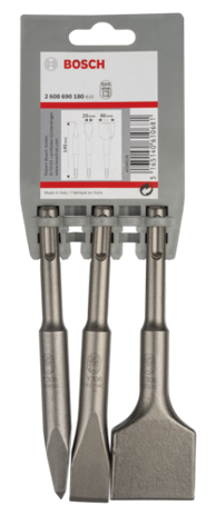 BOSCH Set dlijeta SDS-plus, 3-dijelni, L 140 mm