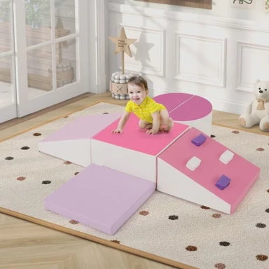 Penjalica set 6-dijelni, pjenasti blok, meka igrala, poligon