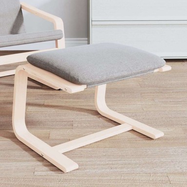 Tabure, 51 x 41 x 40 cm, od tkanine, svjetlosiva